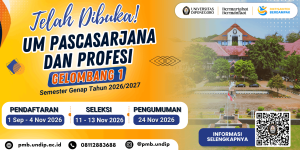 Pendaftaran Magister Hukum Undip 2026/2027